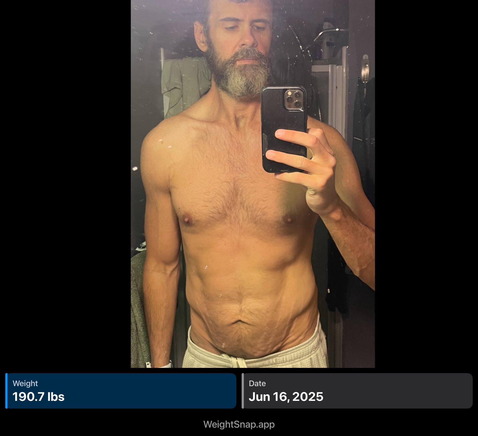 June 2025 source photograph labeled 190.7 pounds
